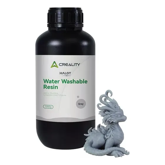 Resina Creality Lcd Gris 1000g  Alta Def Lavable Al Agua Dlp