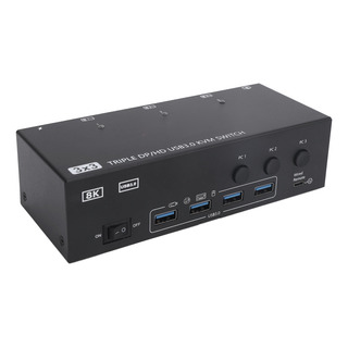 Conmutador Kvm Displayport Hd Usb3.0 8k A 60 Hz 4k A 144 Hz Conmutador Kvm Displayport Hd Usb3.0 8k A 60 Hz 4k A 144 Hz
