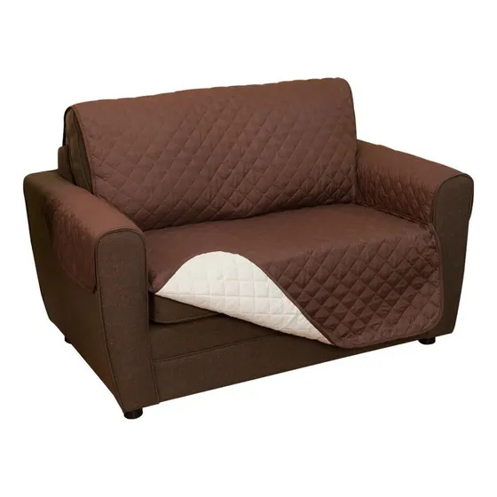Forro Protector Sofá Doble Faz Cubre Sofá 2 Puetos Lavable