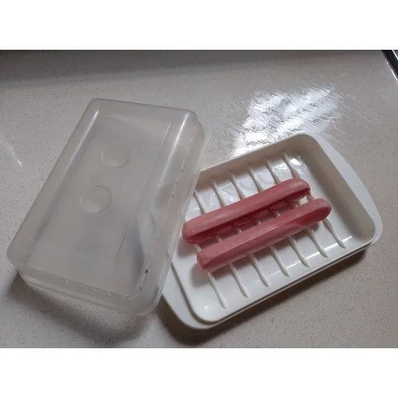 Recipiente Apto Para Cocinar Salchichas En Microondas Import