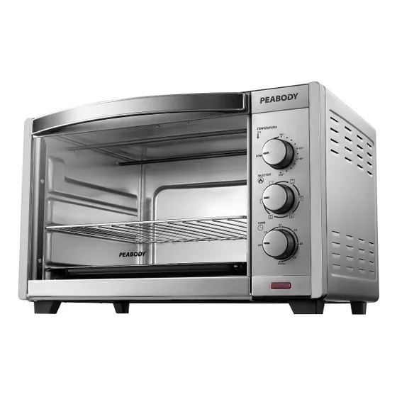 Horno Eléctrico De Mesa Peabody 54 Litros Pe-he55s Convección Color Silver