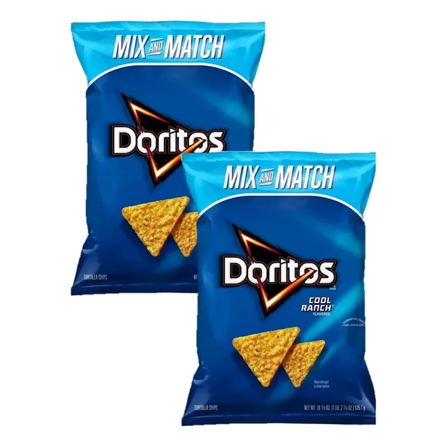 2 Bolsas De Doritos Cool Ranch Mix And Match 520.9g C/u