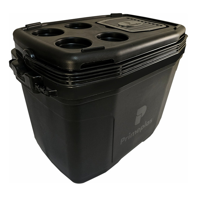 Caixa Termica Grande 32 Litros Max 360 Primeplas 45 Latas Cor Preto