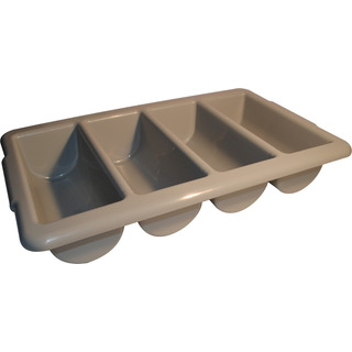 Caja Plastica Para Cubiertos 4 Copartimientos (gris) Caja Plastica Para Cubiertos 4 Copartimientos (gris)