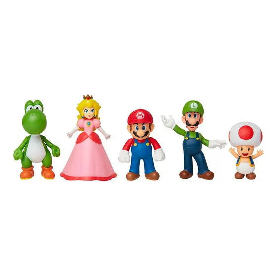Pack Figuras Nintendo Mario 6 Cm X 5 Und