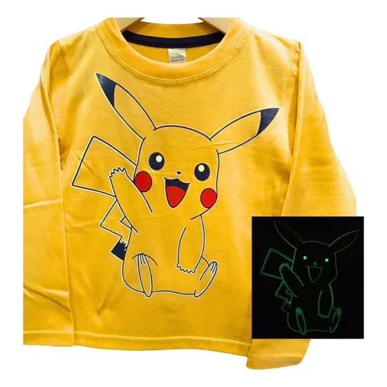 Remeras Glow Brilla Oscuridad Sonic