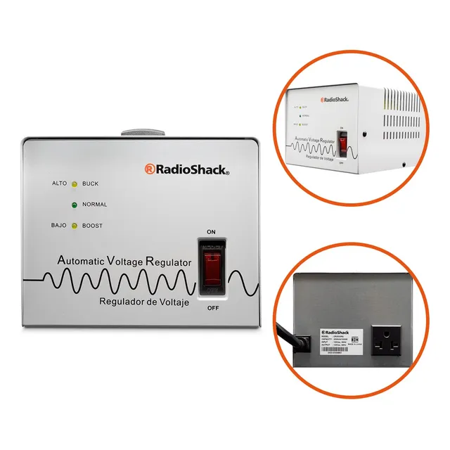 Compensador De Voltaje Radioshack Doble Protección 2500va
