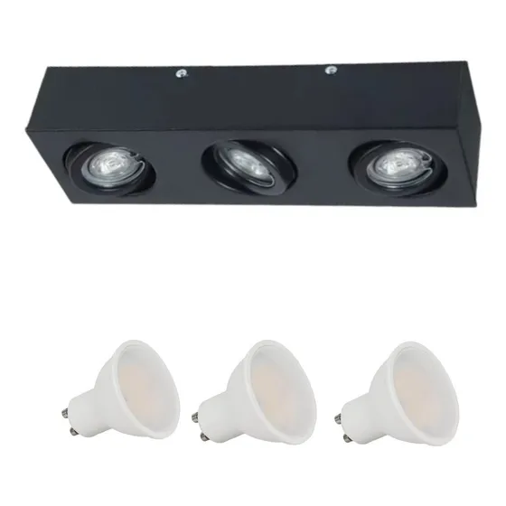 Aplique Plafón Cardanico 3 Spots Para Lampara Dicro Led
