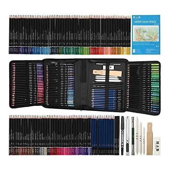 Kit De Lapices De Colores Para Dibujar Y Dibujar, Suministro