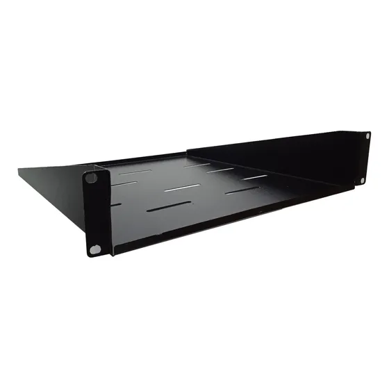 Bandeja De Rack Ventilada 2u 19x19 Color Negro Metalnet