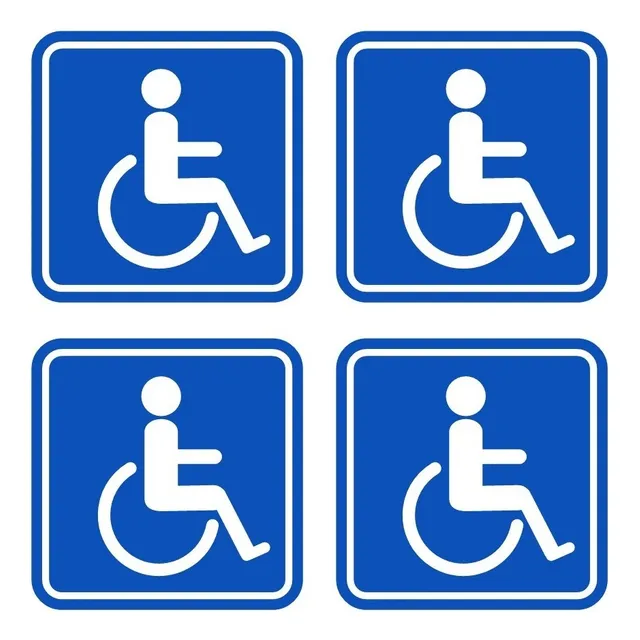Qctz Apply To Calcomanías Discapacitado Car Decal 4 Pzas