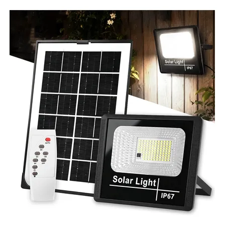 Refletor Solar Led Luz Branco Frio D Água Ip67 Externo 400w