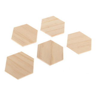 2 X 5 Piezas Hexagonales Mdf Piezas De Sin Terminar Espacios 2 X 5 Piezas Hexagonales Mdf Piezas De Sin Terminar Espacios