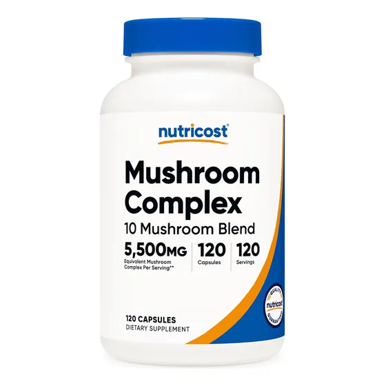 Nutricost Complejo De Hongos Sabor Neutro, Equivalente a 5500 mg de complejo de hongos por porción