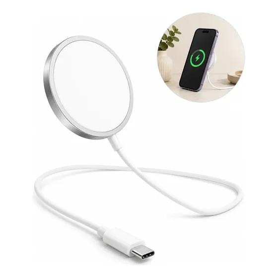 Carregador Indução Fam 15w P/ iPhone 11 Ao 17 Pro Magsafe