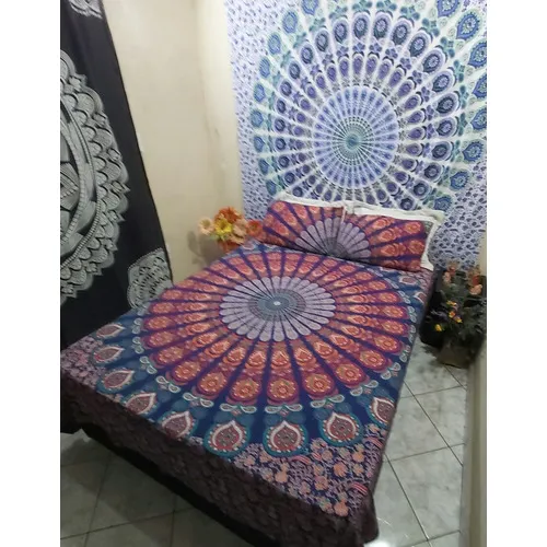 Colcha Indiana Casal Fronha Manta Style Boho Chic Mandala