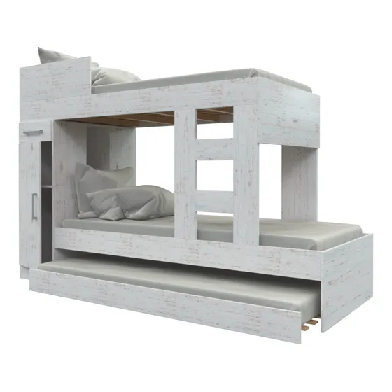 Cama Cucheta Triple Orlandi 1 Plaza Superpuesta color venecia 601