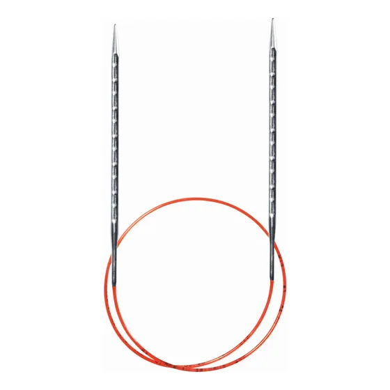 Aguja Tejer Circular Ergonomica Cable Rojo Version Eu Us 2