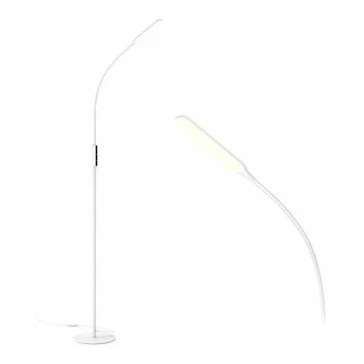 Lámpara Led De Pie Con 5 Niveles De Brillo Y 3 Colores, Gla