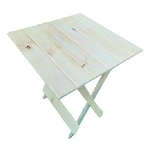 Mesa Dobrável Cagema Madeira Pinus Quadrada 60 cm