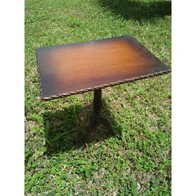 Mesa Lateral Antigua Inglesa De Madera
