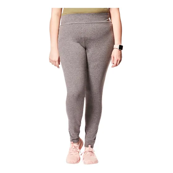 Calça Legging Feminina Super Cinza Mescla Basicamente
