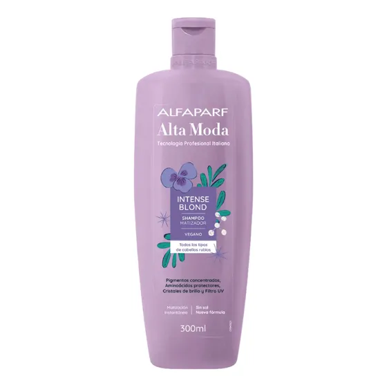 Shampoo Intense Blond Alta Moda Alfaparf X300ml Envase