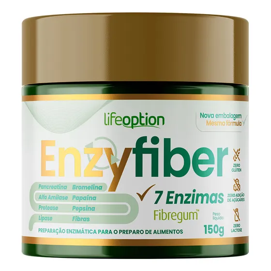 Enzimas Digestivas - Fórmula Completa! Enzyfiber Life Option