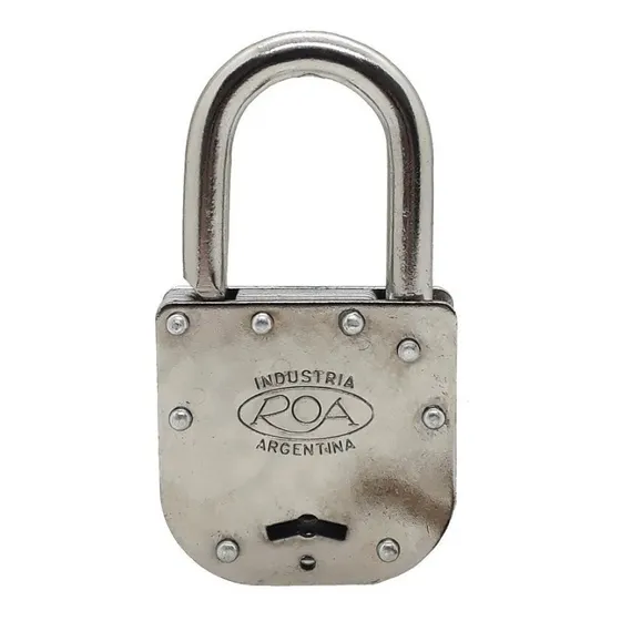 Candado Roa 50 Mm Llave Doble Paleta Acero Reforzado 