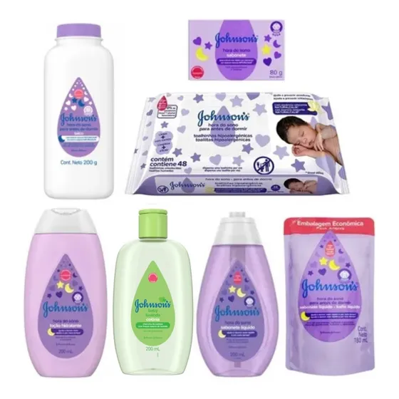 Kit Hora Do Sono Johnsons Baby Completo 7 Itens