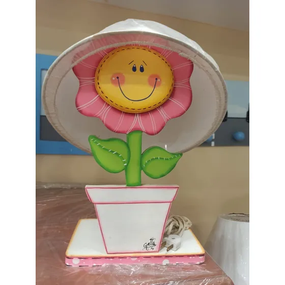 Lampara De Mesa Motivo Flor De Niña