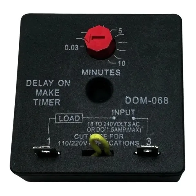 Retardador Temporizador Timer On 24v 1.5amp 10 Minutos