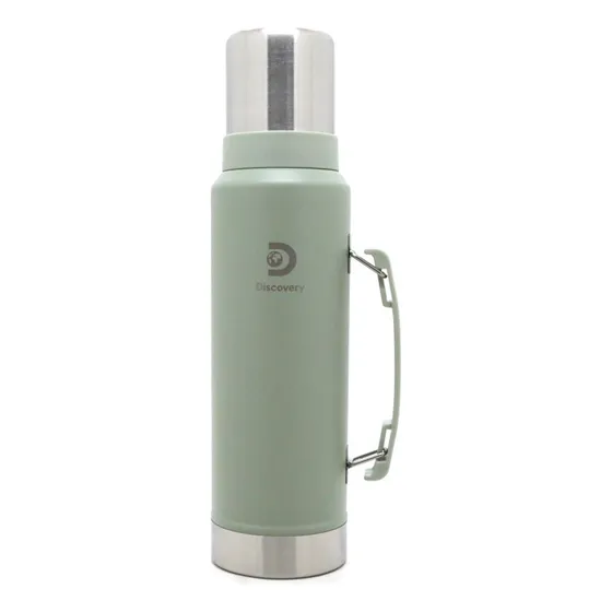 Termo Discovery 1300 Ml Doble Acero Frío/calor Color Verde Militar 17080
