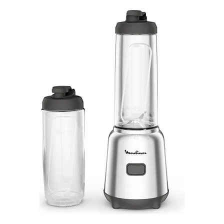 Licuadora Personal Tritan Mix & Move 300w Color Gris Moulinex