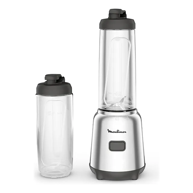 Licuadora Personal Tritan Mix & Move 300w Color Gris Moulinex