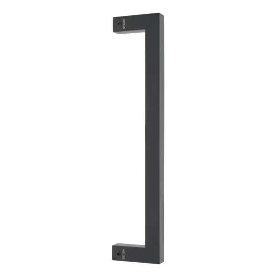 Tirador Simple. Fijación Invisible. Largo 30 Cm. Negro Mate
