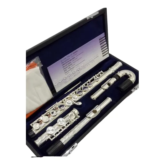 Flauta Transversal Yamaha   271 Bocal Curvo E Reto 
