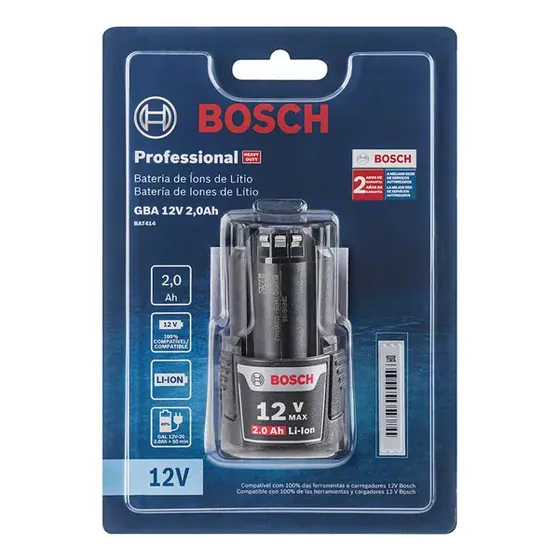 Batería Bosch Heavy Duty Bat414 De 12 V, 2.0 Ah, 6 082 943, 6 Zg