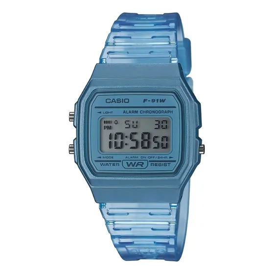 Reloj Casio Collection F-91W Color Celeste