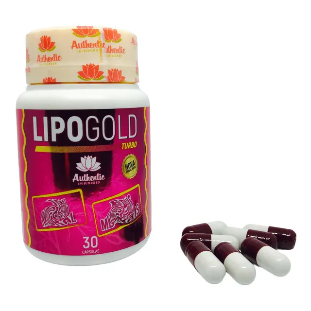 Lipo Gold Turbo 30 Cápsulas Original Authentic 1 Pote