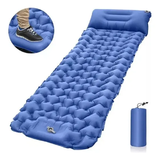 Colchoneta Inflable Ultraligera De Inflado Fácil P/acampar