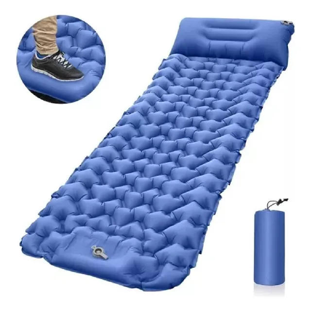 Colchoneta Inflable Ultraligera De Inflado Fácil P/acampar