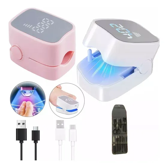 2pcs Tratamiento Láser De Hongos En Las Uñas Y Onicomicosisjuego De Cuchillos Para Manicura