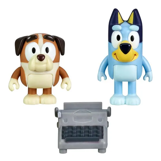 Set Figuras Bluey Y Winton Escuela