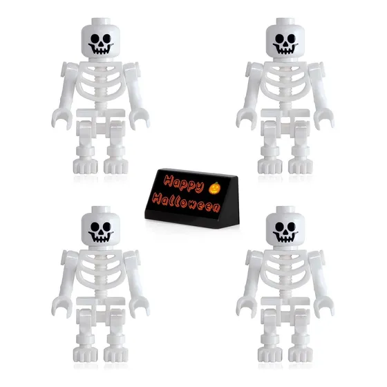 Pacote Com 4 Minifiguras Lego Piratas Do Caribe, Skeletons