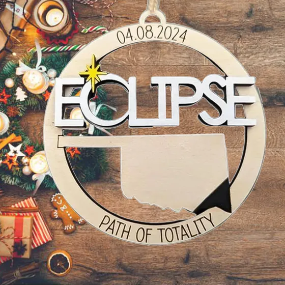 Adorno Eclipse Solar 2 Navidad Suministro Fiesta Camino 12
