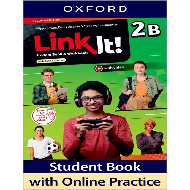 Link It! 2 Student Book And Workbook B With Online Practice Edición 2 de Editorial Oxford University en Inglés Tapa Blanda