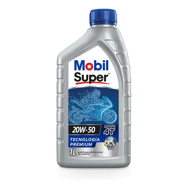Aceite Mobil Super Moto 4t 20w50 - 1 Cuarto