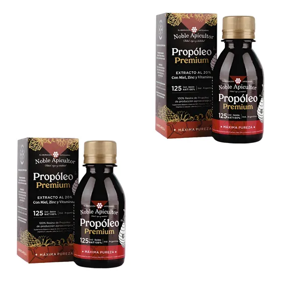 Pack X2 Propóleo Premium Extra Fuerte Noble Apicultor 125 Cc Natural
