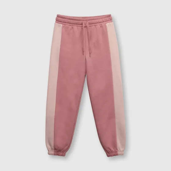 Pantalón De Niña Bicolor Rosa Colloky